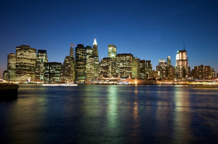 Manhattan Skyline at night